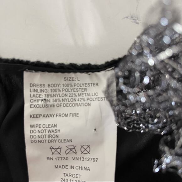 Skeleton Mermaid Halloween Prentend Play Costume Girls‎ Size L - Picture 4 of 7